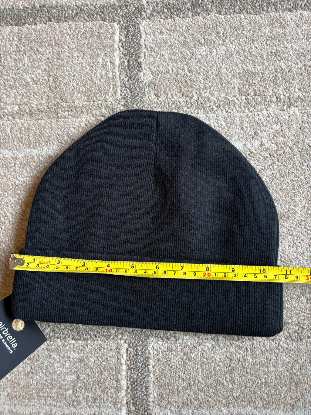 Hairbrella Black Unisex Cuffed Beanie With A Satin Lining Nwt — image 8 of 8